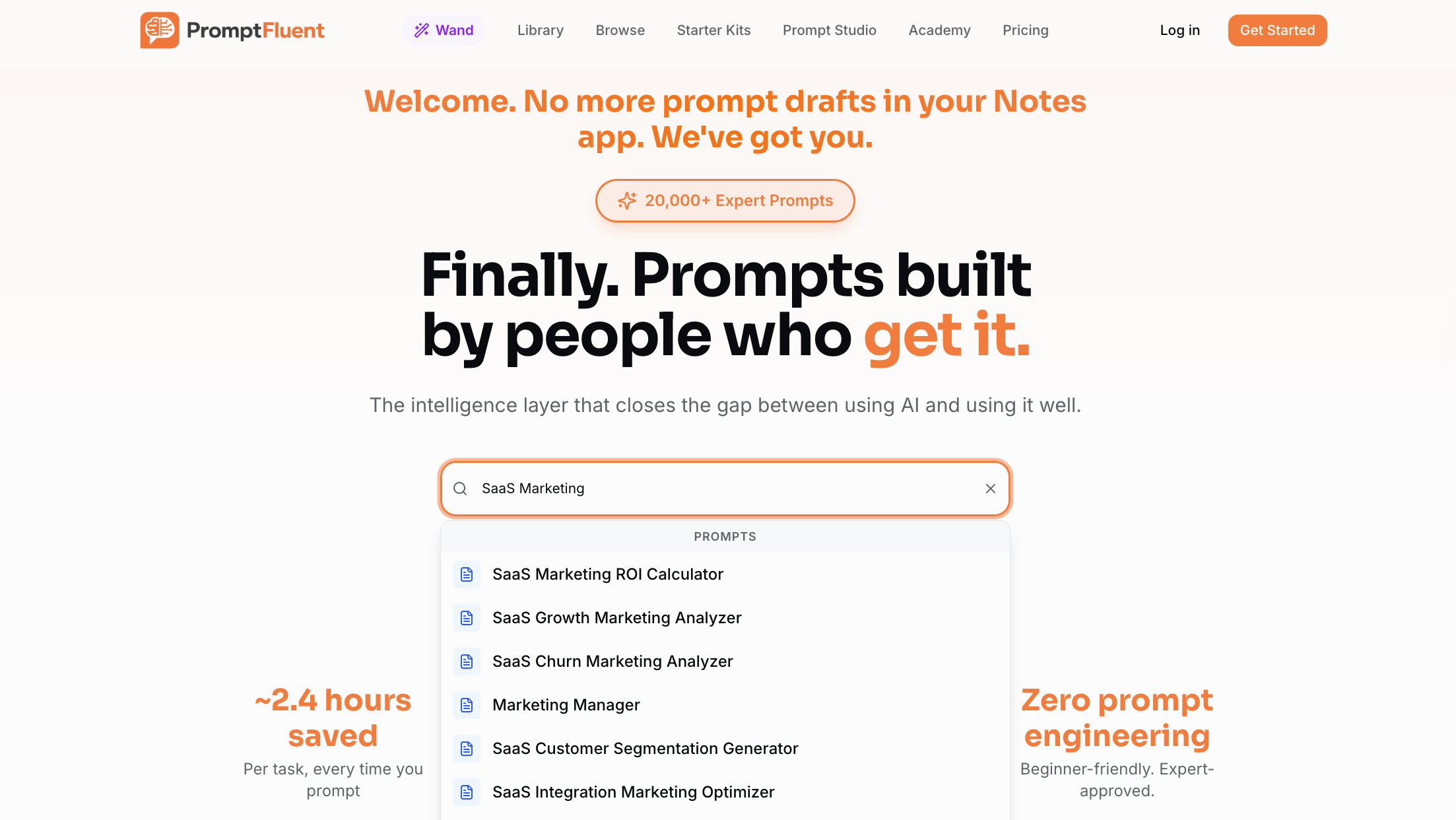 Intent-Based Search screenshot